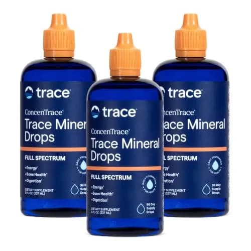 Trace Minerals ConcenTrace Drops, 70+ Ionic Trace Minerals, 24 fl oz (710ml) | Great Salt Lake Source thumbnail 1