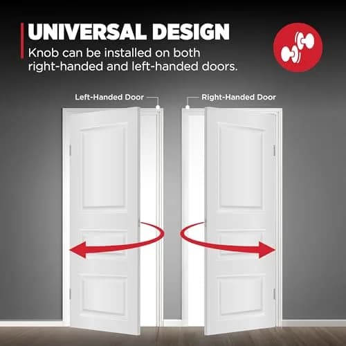 Kwikset Tylo Interior Privacy Door Knob, Satin Chrome | Classic Round Security Doorknob with Push Button Lock thumbnail 4