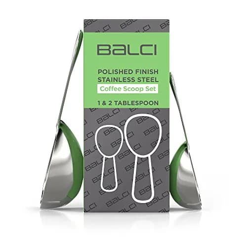 BALCI Stainless Steel Coffee Scoop Set - 1 & 2 Tablespoon (15ml/30ml) | Accurate Measurement & Durable Design thumbnail 2