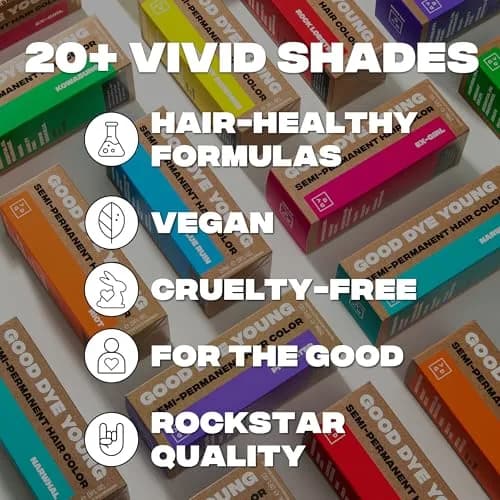Good Dye Young Semi-Permanent Hair Purple Color 5 FL OZ | Vibrant, Vegan & Cruelty-Free thumbnail 6