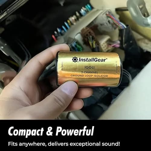 InstallGear Ground Loop Noise Isolator for Car Audio and Home Stereo, 2-Channel | Eliminates Humming and Buzzing thumbnail 4
