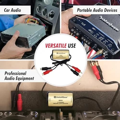 InstallGear Ground Loop Noise Isolator for Car Audio and Home Stereo, 2-Channel | Eliminates Humming and Buzzing thumbnail 7