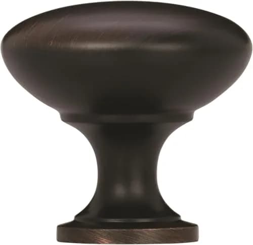 Amerock 10 Pack 1-1/4" Round Edona Oil-Rubbed Bronze Cabinet Knob | Classic Zinc Handle for Cabinets thumbnail 6