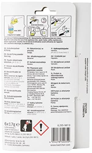 Kärcher RM Descaling Powder for Steam Cleaners & Coffee Machines, 6 x 17g (102g Total) | Extends Appliance Life thumbnail 2