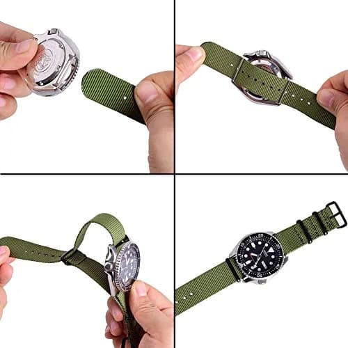 Ritche 16mm Nylon Watch Band 4-Pack | Military Ballistic Nylon Strap for Men & Women thumbnail 3