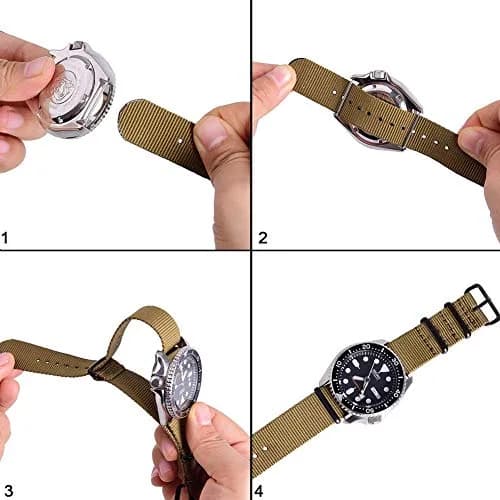 Ritche 20mm Nylon Watch Band 4-Pack | Military Ballistic Nylon Strap for Men & Women thumbnail 3