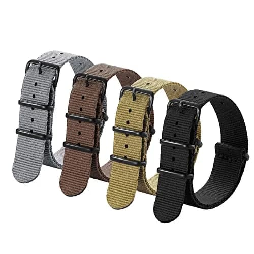 Ritche 20mm Nylon Watch Band 4-Pack | Military Ballistic Nylon Strap for Men & Women thumbnail 1