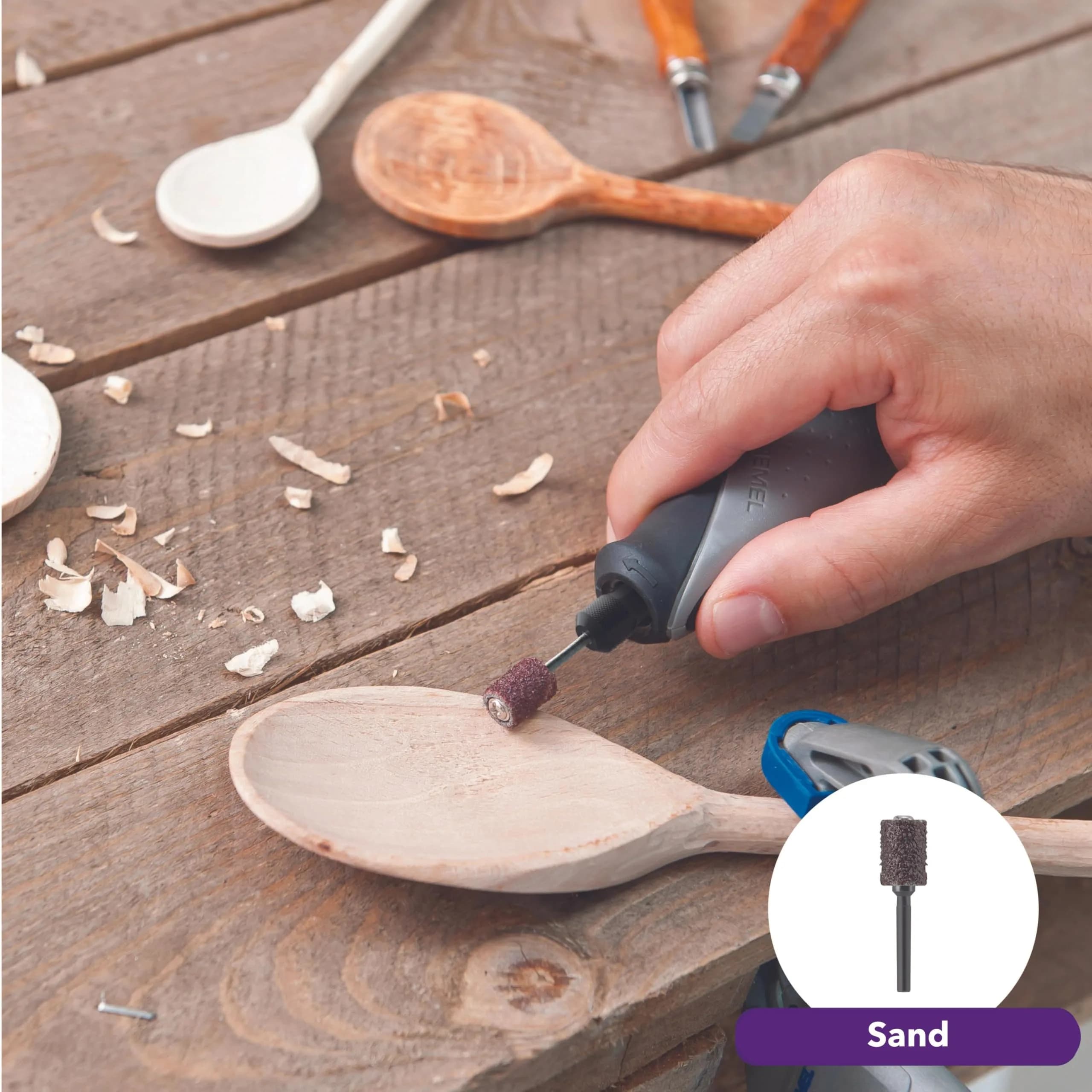 Dremel Stylo+ Craft Rotary Tool Kit 2050-15 with 15 Accessories | Pen-Like Engraving Pen for Wood Carving, Glass Etching - view 7