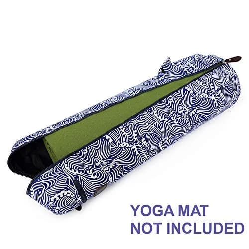 FREMOUS Yoga Mat Bag Exercise Yoga Mat Carry Bag (wave) | Large Canvas Design, Adjustable Strap, Vibrant Patterns thumbnail 6