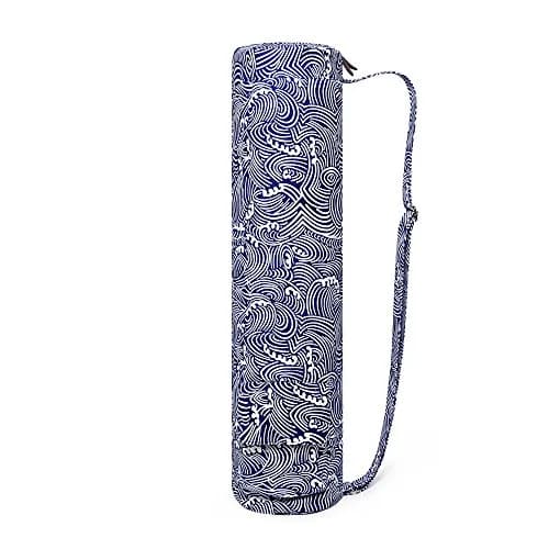 FREMOUS Yoga Mat Bag Exercise Yoga Mat Carry Bag (wave) | Large Canvas Design, Adjustable Strap, Vibrant Patterns thumbnail 2