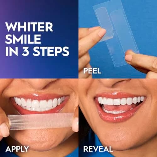 Crest 3D Whitestrips Vivid Plus Teeth Whitening Kit 24 Count (24 Strips) | 8 Levels Whiter in 12 Days thumbnail 4