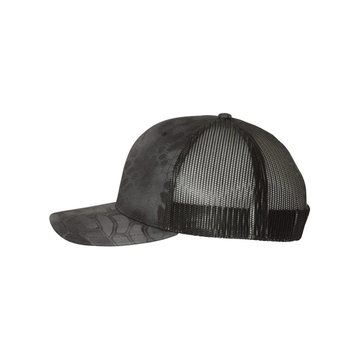 Richardson Unisex Kryptek Typhon/Black Trucker Baseball Cap, One Size thumbnail 3