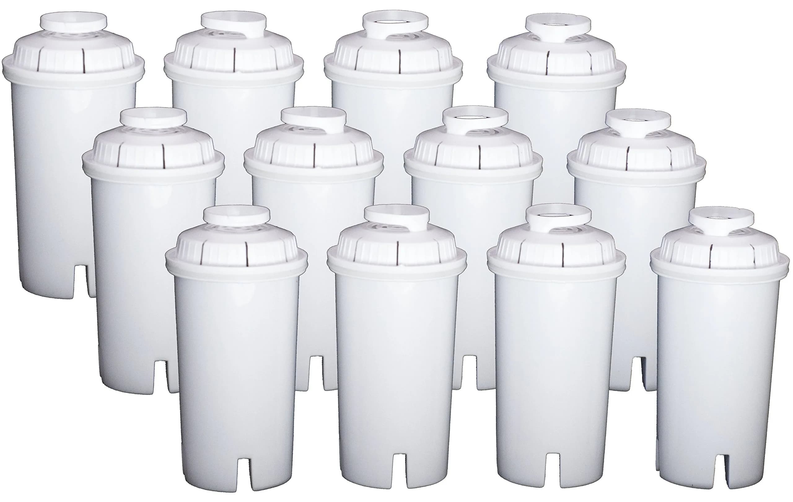 Sapphire Water Filters Compatible with Brita & Pur Pitchers, 12-Pack | Copper & Mercury Removal