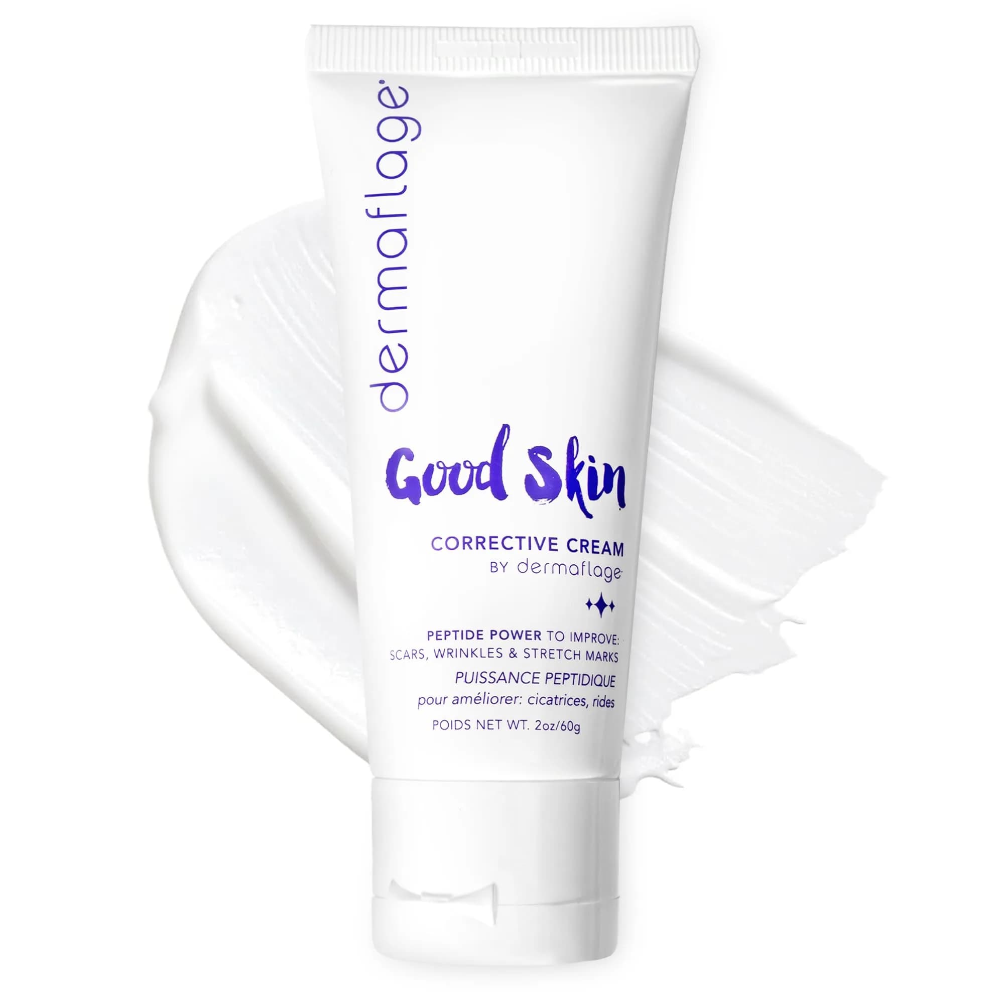 Dermaflage Good Skin Corrective Acne Scar Removal Cream for Scars, 2 oz | Peptide Power for Wrinkles & Scars