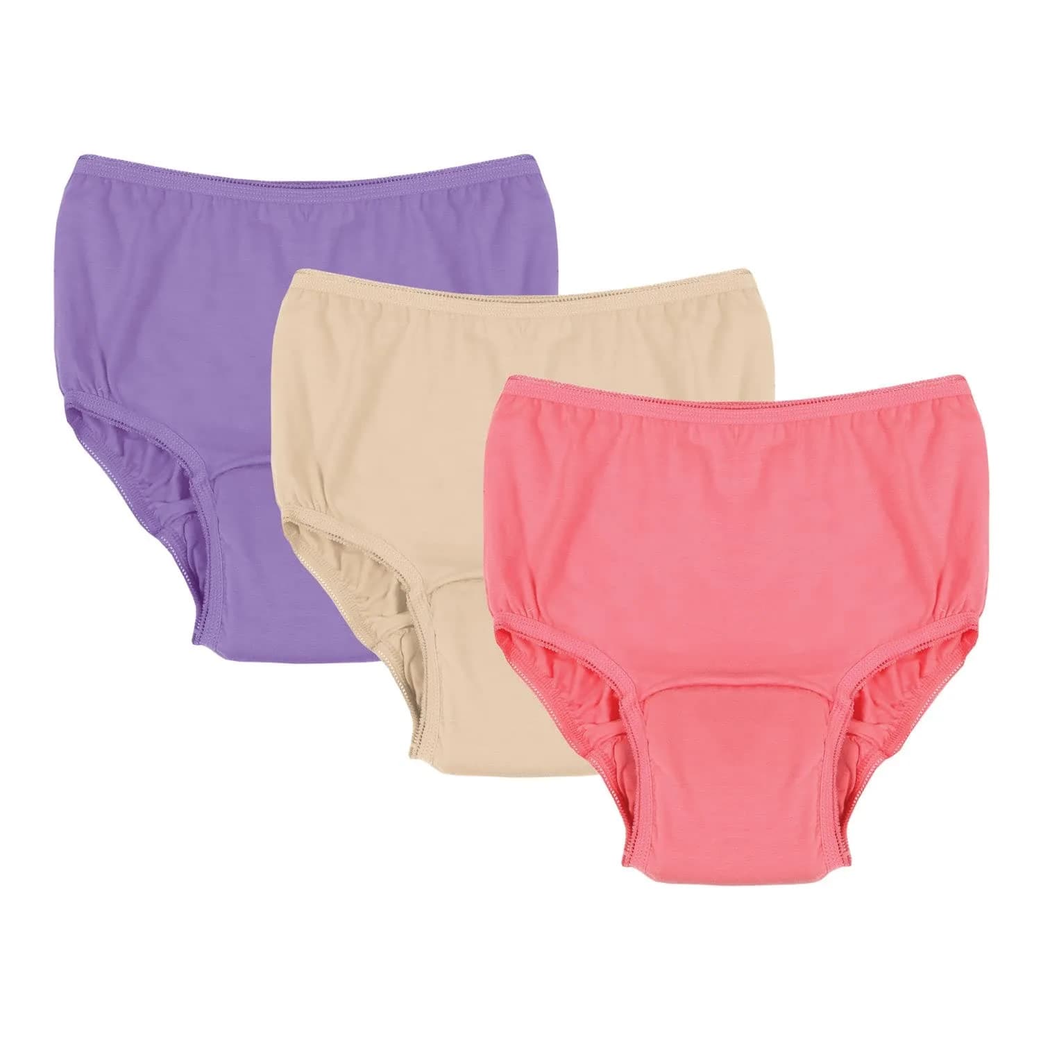 SUPPORT PLUS Womens Incontinence Underwear Washable Reusable 20 oz. Color 3 Pack - Medium — Medium