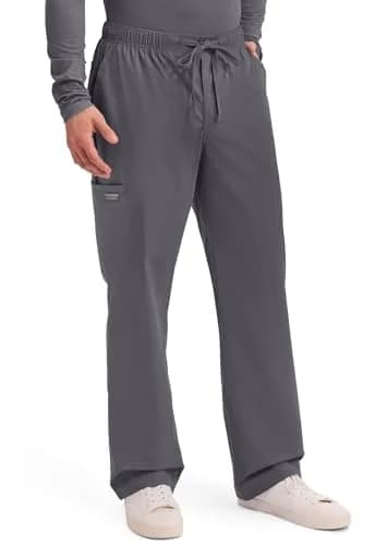 Cherokee Men’s Tapered Leg Cargo Scrubs Pants Pewter XS | Durable, Stretch, Comfortable Workwear thumbnail 6