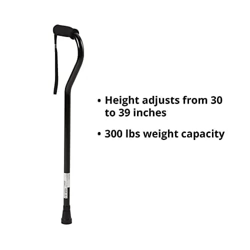McKesson Offset Handle Cane 30-39 in | Lightweight Aluminum Support up to 300 lbs thumbnail 3