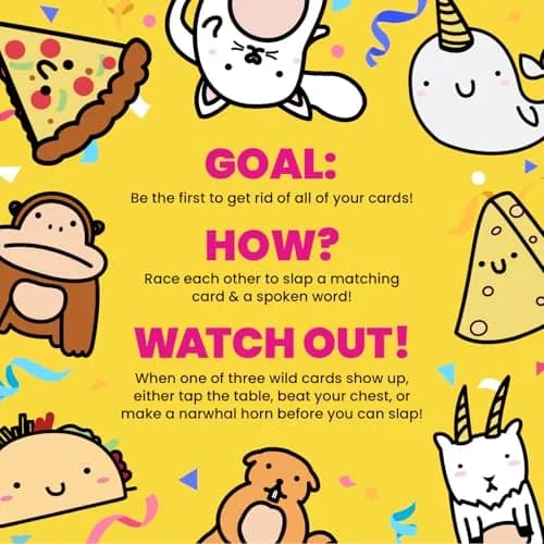 Taco Cat Goat Cheese Pizza Card Game by Taco Cat Games, Age 7+, 2-8 Players | Fast-Paced Reflex Game for Families thumbnail 4