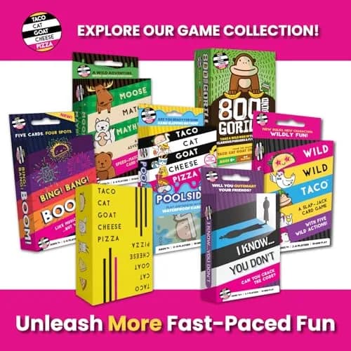 Taco Cat Goat Cheese Pizza Card Game by Taco Cat Games, Age 7+, 2-8 Players | Fast-Paced Reflex Game for Families thumbnail 7
