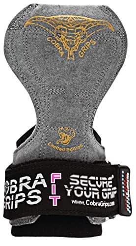 Cobra Grips FIT Charcoal Leather Weight Lifting Gloves with Wrist Wraps - 4.25"-7.0" Wrist - view 3