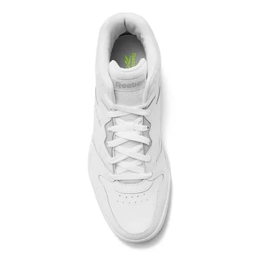 Reebok Royal BB4500 Hi2 High Top Sneakers for Men, White/Light Solid Grey | Timeless Court Style & Comfort thumbnail 4