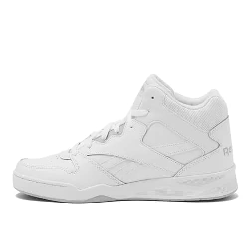 Reebok Royal BB4500 Hi2 High Top Sneakers for Men, White/Light Solid Grey | Timeless Court Style & Comfort thumbnail 3