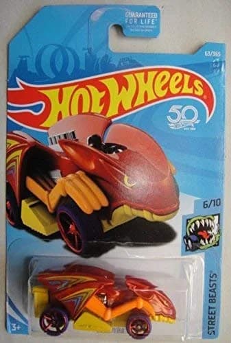 Hot Wheels 2018 50th Anniversary Street Beasts Vampyra 1:64 Scale | Die-Cast Vampire Bat Car for Kids thumbnail 1