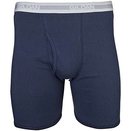 Gildan Men's Classic Length Boxer Briefs 5-Pack, 6" Inseam | Breathable Ring-Spun Cotton thumbnail 4