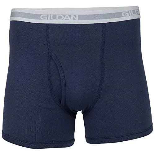 Gildan Men's Underwear Boxer Briefs, Multipack, Mixed Blue (5-Pack), Large | Moisture-Wicking Comfort for Men thumbnail 4