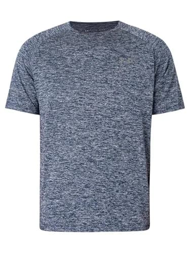 Under Armour Men's Tech 2.0 Short-Sleeve T-Shirt Academy Blue (409)/Steel Large | Moisture-Wicking & Quick-Dry Athletic Fit thumbnail 5