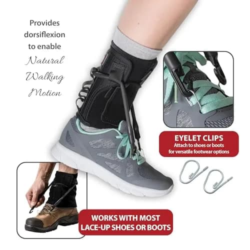 Core Products FootFlexor Foot Drop Brace M/L | Adjustable Dorsiflexion Support for Natural Gait thumbnail 4