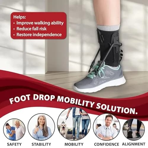 Core Products FootFlexor Foot Drop Brace M/L | Adjustable Dorsiflexion Support for Natural Gait thumbnail 2