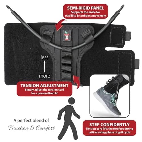 Core Products FootFlexor Foot Drop Brace M/L | Adjustable Dorsiflexion Support for Natural Gait thumbnail 3