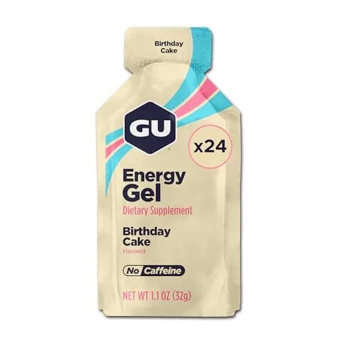 GU Energy Original Energy Gels Birthday Cake 24 Count | Dual Source Energy for Athletes thumbnail 1