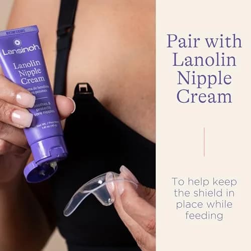Lansinoh Contact Nipple Shields for Nursing Mothers, 20mm (0.79 inch) | Ultra-Thin Silicone for Latch-On Support thumbnail 8
