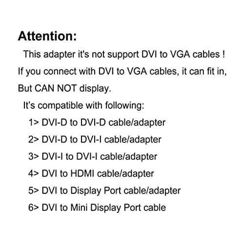 Arnorin DVI-D Male to DVI-I Female Adapter 2 Pack | Converts DVI Ports & Protects Cables thumbnail 4