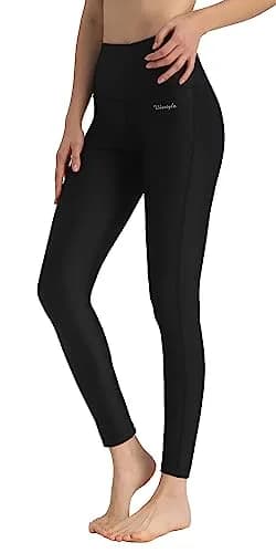 Ubestyle Women's Swim Pants UPF 50+ High Waist Rash Guard Leggings Black | Water Sports Support & Sun Protection thumbnail 1