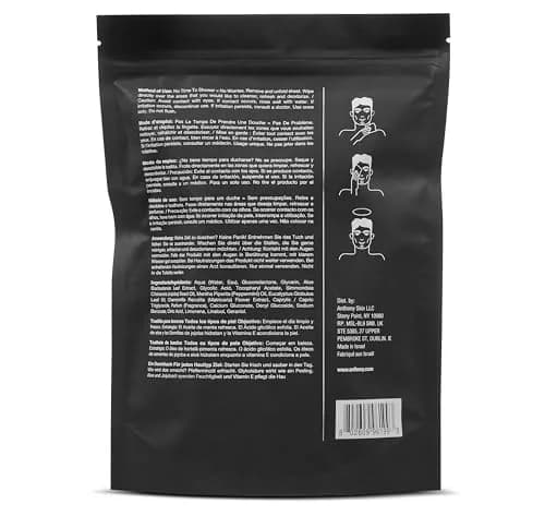 Anthony Body Wipes, 12 Count | No-Rinse Body Cleansing Wipes for Travel & Outdoors thumbnail 6