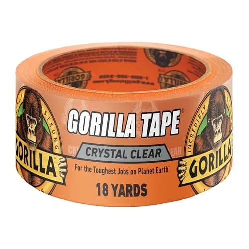 Gorilla Crystal Clear Tape 1.88 inch x 18 yd (54 ft) | Weather Resistant for Indoor/Outdoor Projects thumbnail 1