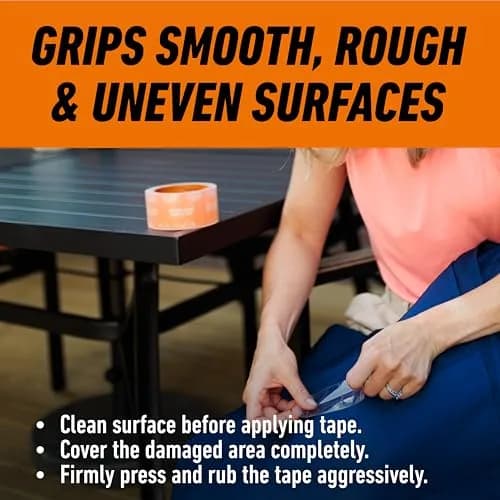 Gorilla Crystal Clear Tape 1.88 inch x 18 yd (54 ft) | Weather Resistant for Indoor/Outdoor Projects thumbnail 7