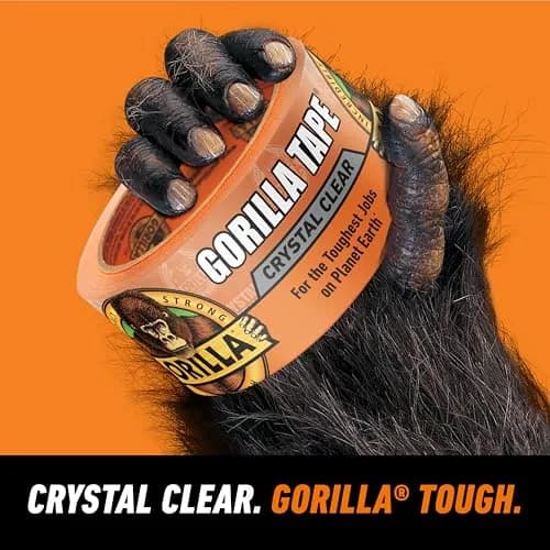 Gorilla Crystal Clear Tape 1.88 inch x 18 yd (54 ft) | Weather Resistant for Indoor/Outdoor Projects thumbnail 2