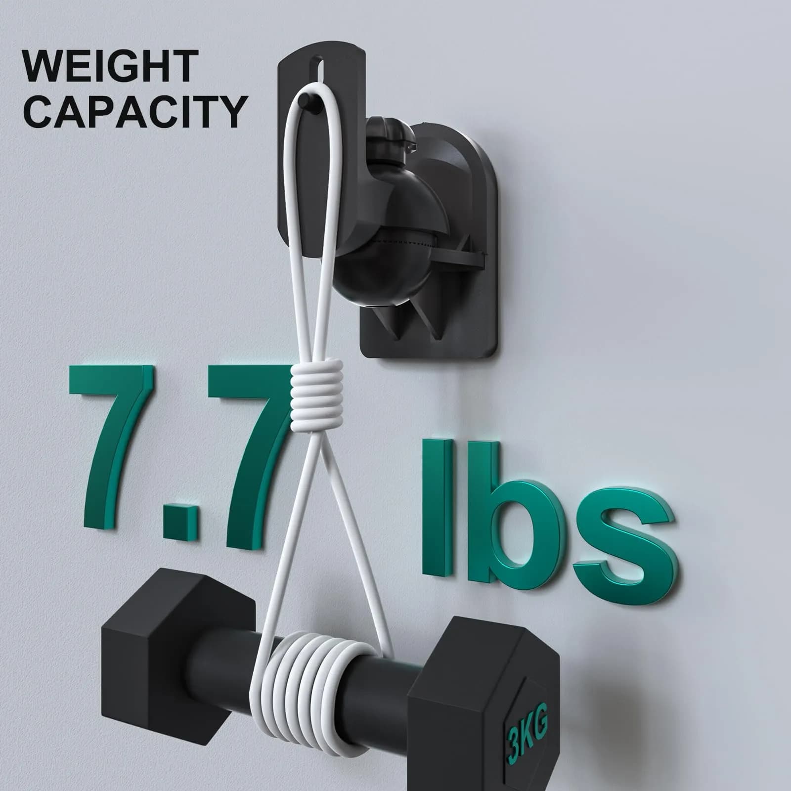 WALI Black 4 Pack Speaker Wall Mount Brackets | 3.5 kg (7.7 Lbs) Capacity, 70° Swivel, 20° Tilt - view 5