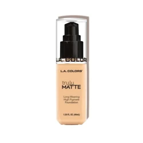 L.A. COLORS Truly Matte Foundation, Porcelain 2.9 Fl Oz | Long-Lasting Matte Finish for All Skin Tones thumbnail 2