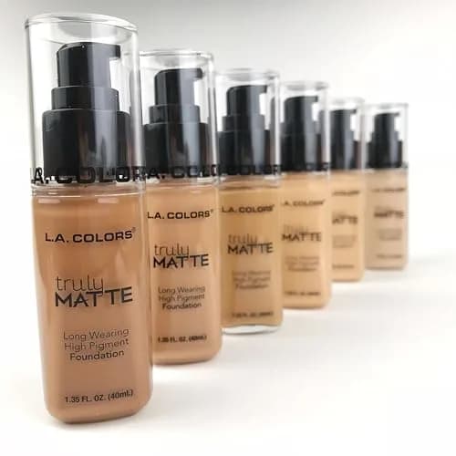 L.A. COLORS Truly Matte Foundation, Porcelain 2.9 Fl Oz | Long-Lasting Matte Finish for All Skin Tones thumbnail 4
