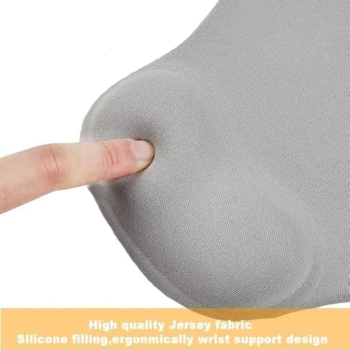 DEMON CHEST Office Mousepad with Gel Wrist Support | Ergonomic Gaming Desk Mat for Laptop (05Green) thumbnail 4