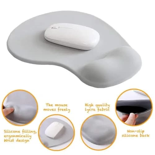 DEMON CHEST Office Mousepad with Gel Wrist Support | Ergonomic Gaming Desk Mat for Laptop (05Green) thumbnail 3