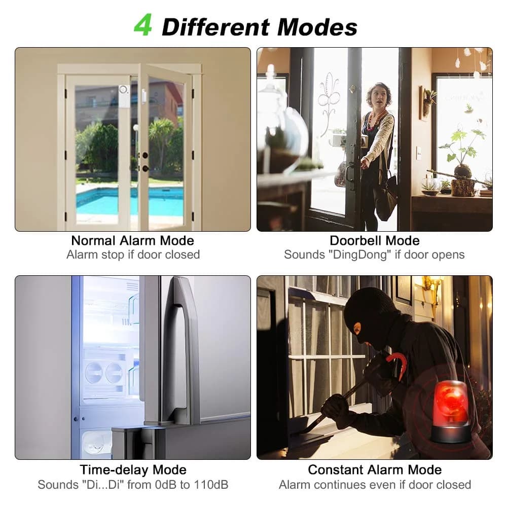 WSDCAM Wireless Freezer Door Alarm with Adjustable Delay | 108dB Loud Alert - view 5
