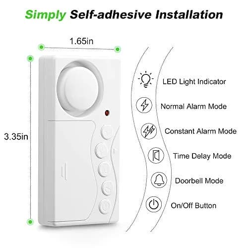WSDCAM Wireless Freezer Door Alarm with Adjustable Delay | 108dB Loud Alert thumbnail 6