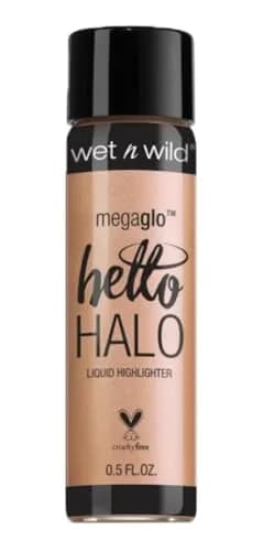 wet n wild MegaGlo Hello Halo Liquid Highlighter Makeup, Shimmer, Gold Guilded Glow 15ml (0.5 Fl Oz) | Buildable Multi-Shimmer Glow thumbnail 1