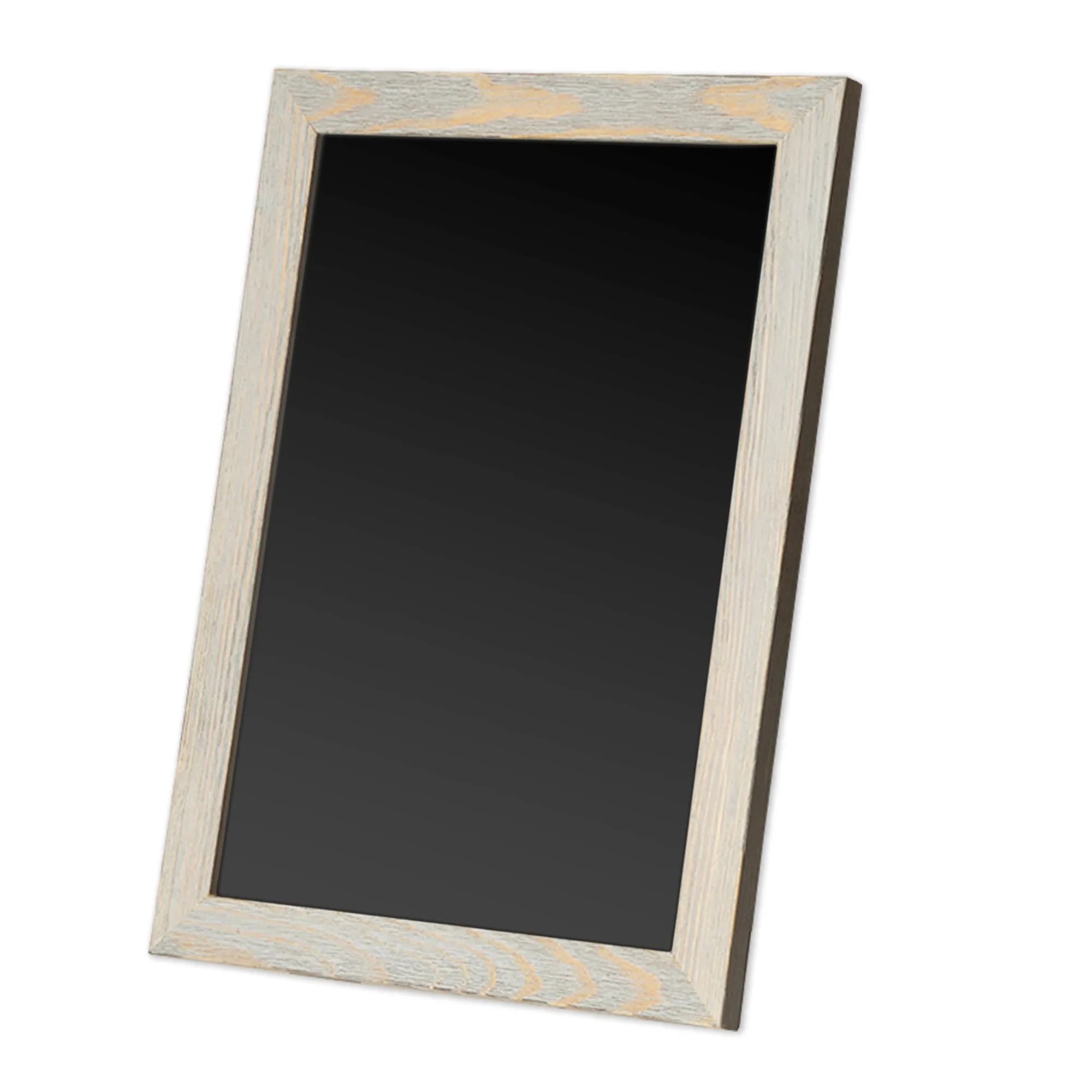 Ilyapa Framed Kitchen Chalkboard Sign, 12x16 Inch - White, Rustic Hanging | Magnetic Surface for Versatile Use